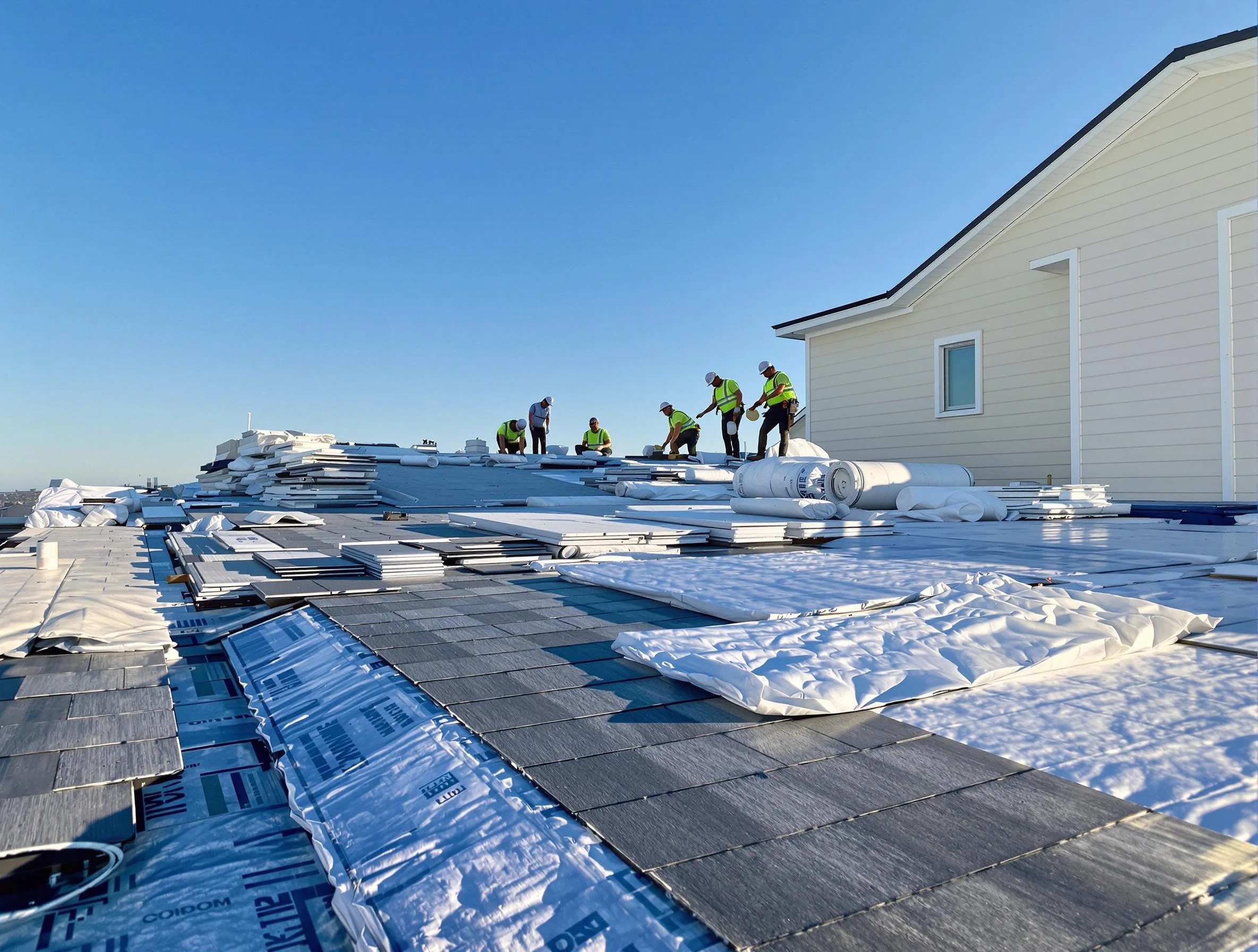 Finished roof installation project by Streetsboro Roofing Company in Streetsboro, OH